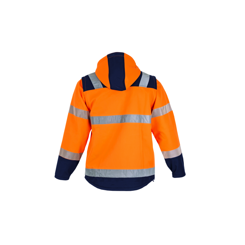 Softshell bicolore 3 couches - manches amovibles par zip - AUTHENTIC HV - CIBLE