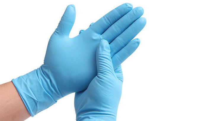 Gants en Nitrile non poudré INTCO - Boite de 100