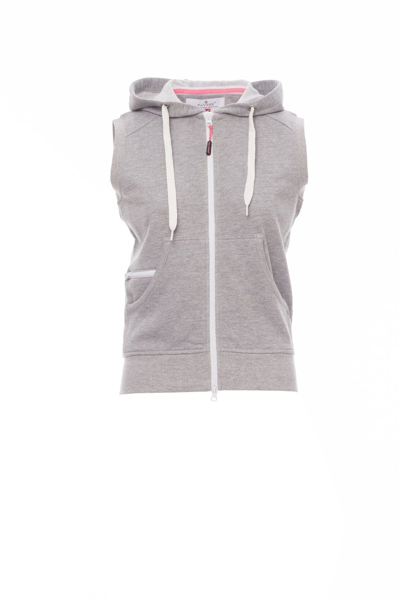 SWEAT-SHIRTS FULL ZIP AVEC CAPUCHE SANS MANCHES - BOXER+ LADY MELANGE