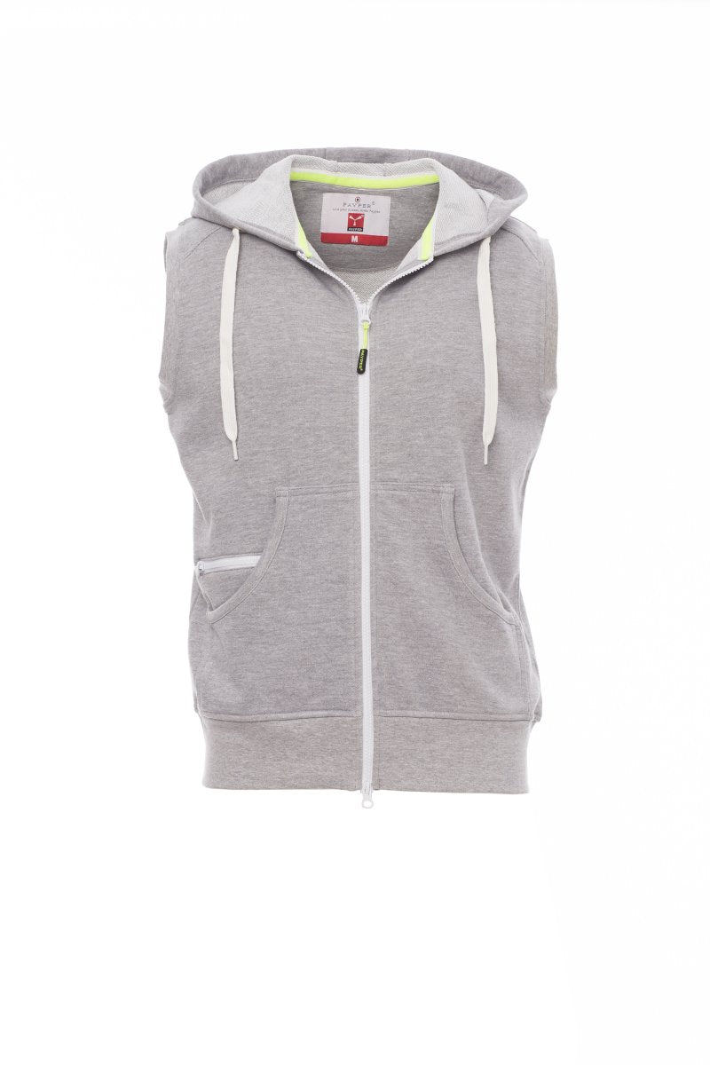 SWEAT-SHIRTS FULL ZIP AVEC CAPUCHE SANS MANCHES - BOXER+ MELANGE