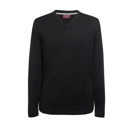 Men's V-neck merino sweater