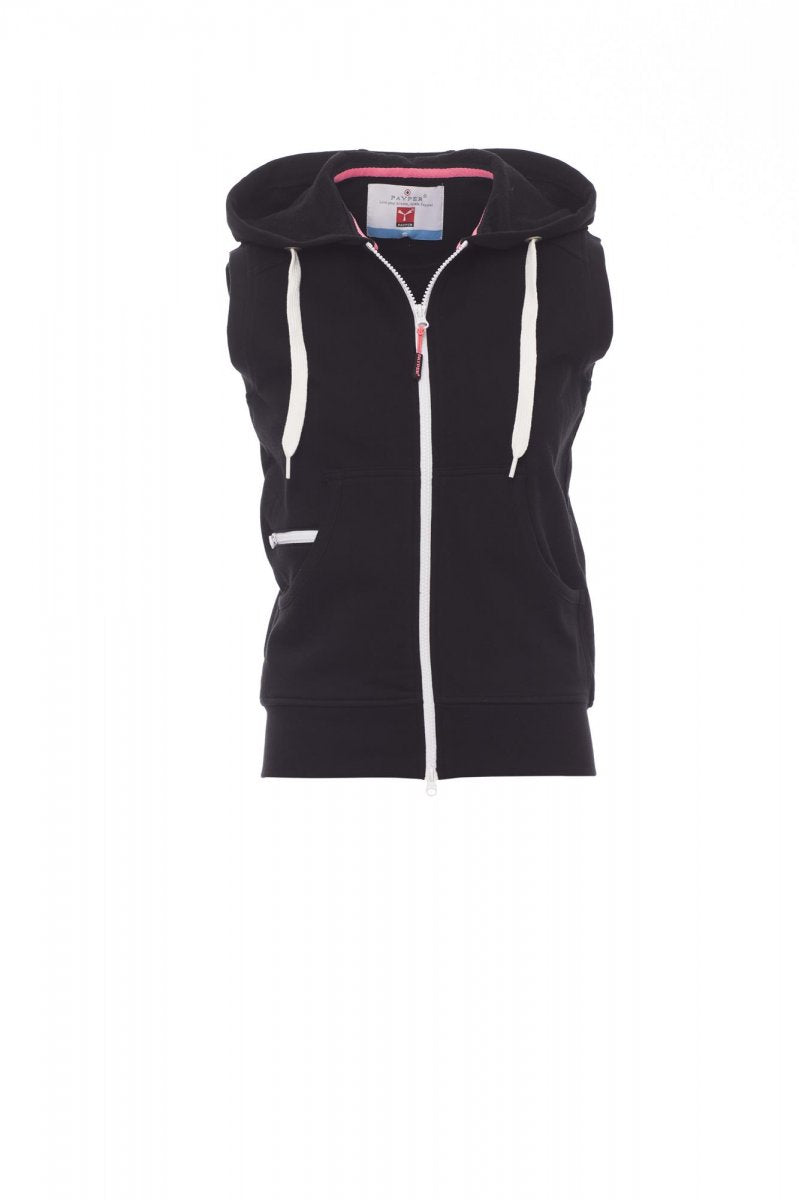 SWEAT-SHIRTS FULL ZIP AVEC CAPUCHE SANS MANCHES - BOXER+LADY