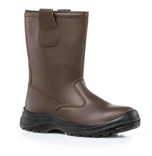 Botte de sécurité PYROXITE Cuir Non fourrée Marron S3