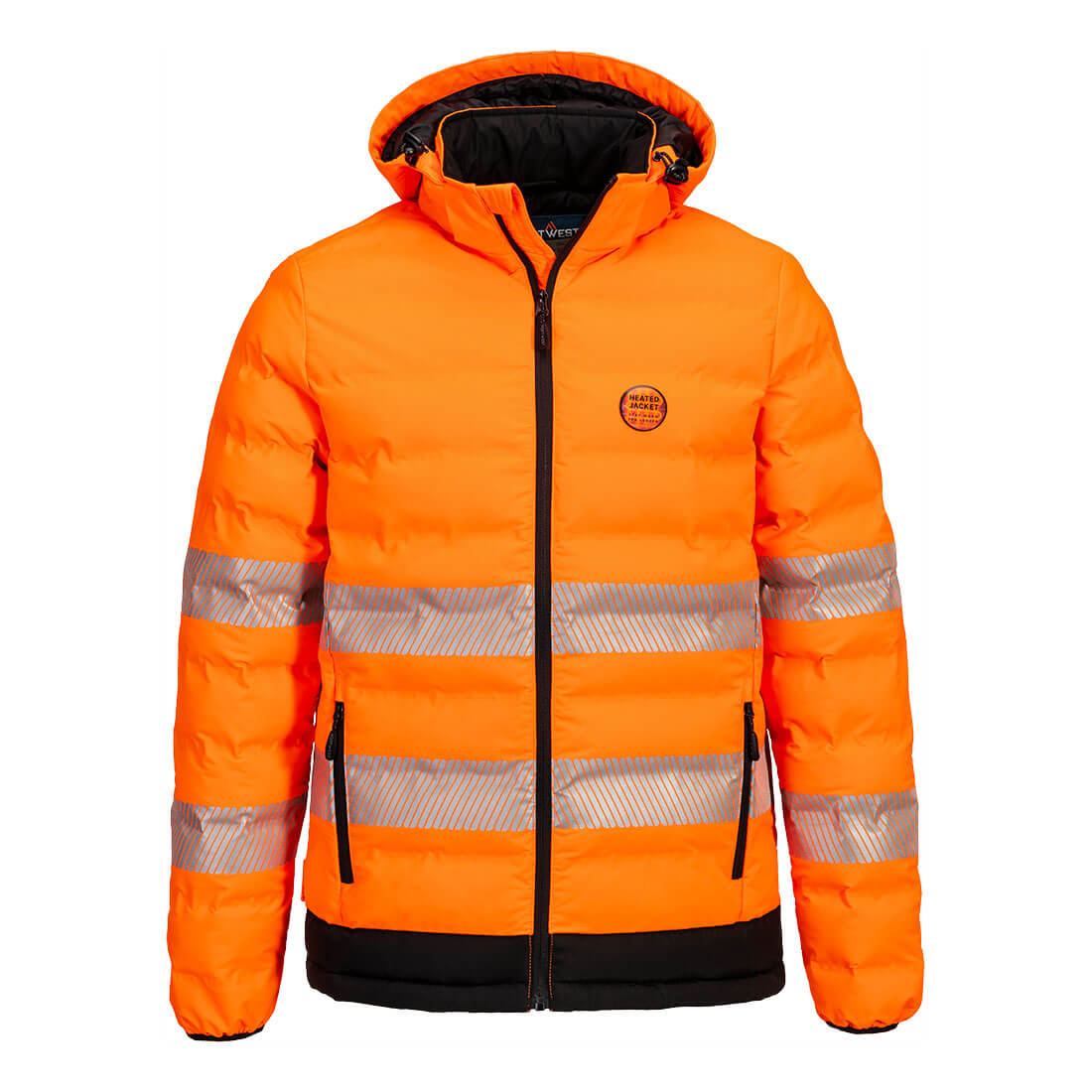 Doudoune chauffante haute visibilité par ultrasons