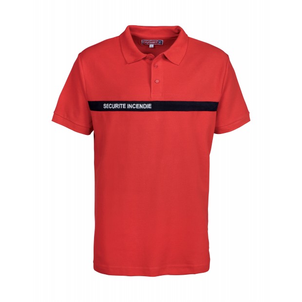 Polo manches courtes sécurité incendie - CityGuard