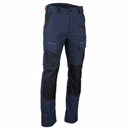 STELLAIRE - Pantalon stretch bicolore avec poches genouillères