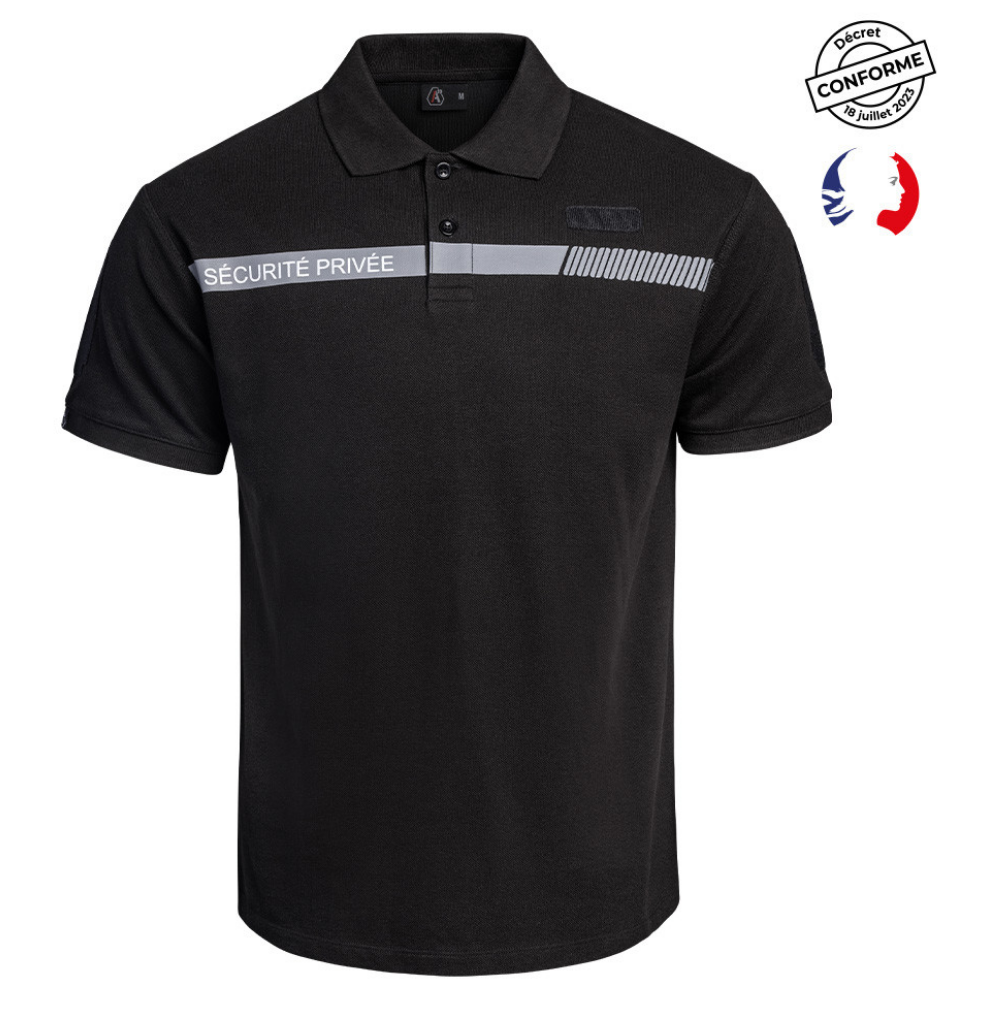 Polo avec bande grise Sécurité Privée Sécu-One - A10 Equipment