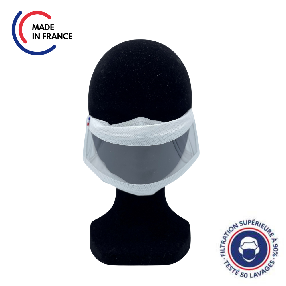 Smile Mask - Polypropylene + Anti-fog Window - 50 Washes - Adult Size