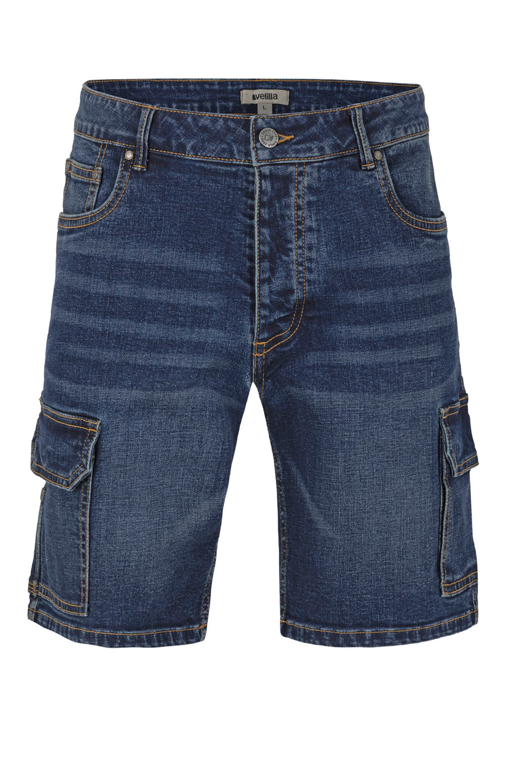 STRETCH DENIM BERMUDA SHORTS