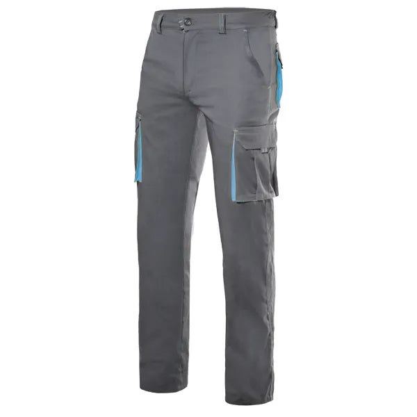 TWO-TONE STRETCH TROUSERS