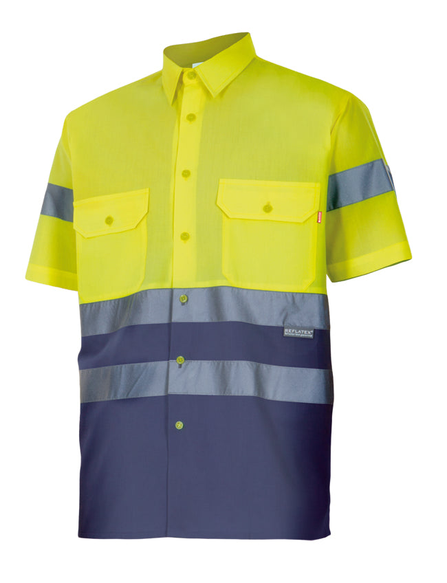 CHEMISE BICOLORE MC HV