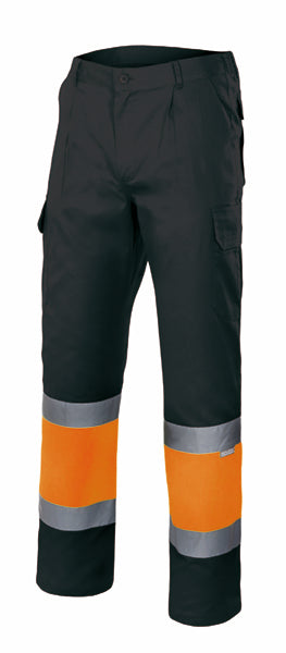 PANTALON BICOLORE HV Noir