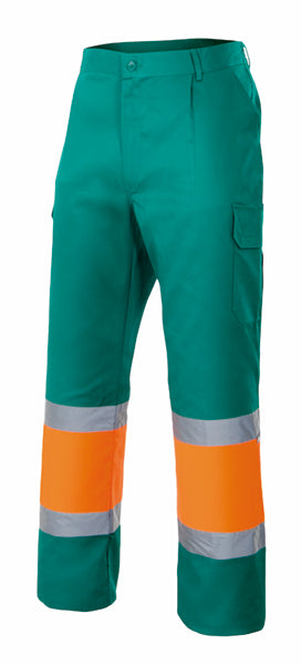PANTALON BICOLORE HV VERT