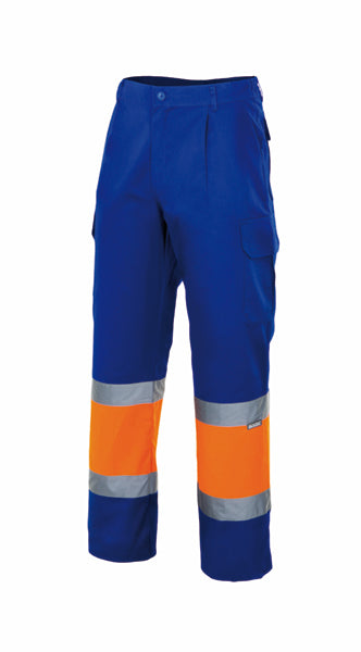 PANTALON BICOLORE HV BLUE ROI