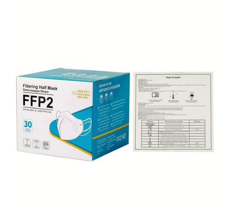 Masque de protection FFP2 - EVERISE - Boite de 30