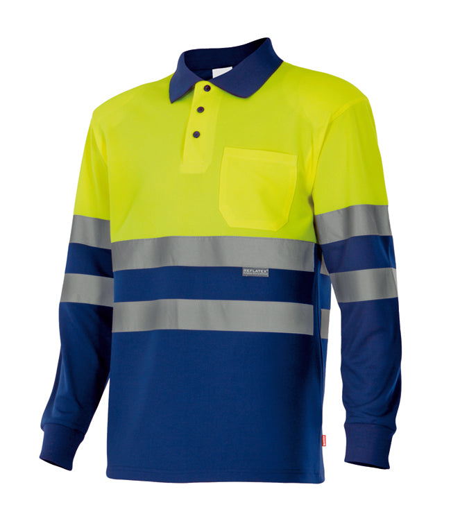 POLO BICOLORE ML HV