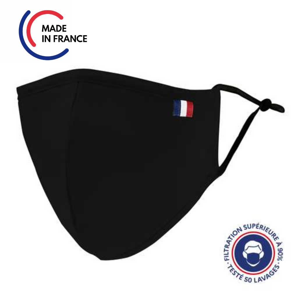 Uns1 Mask 50 Washes Ninja Shape - Cotton - Adult Size - General Public Mask With Filtration Guaranteed Over 99%