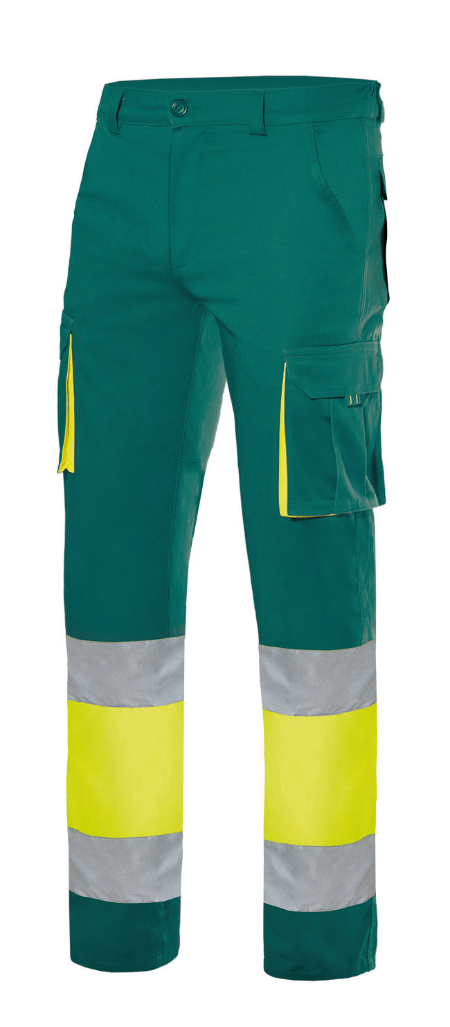 PANTALON STRETCH BICOLORE HV