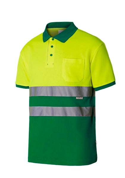 POLO COTON BICOLORE MC HV