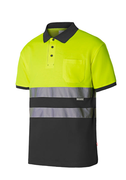POLO COTON BICOLORE MC HV