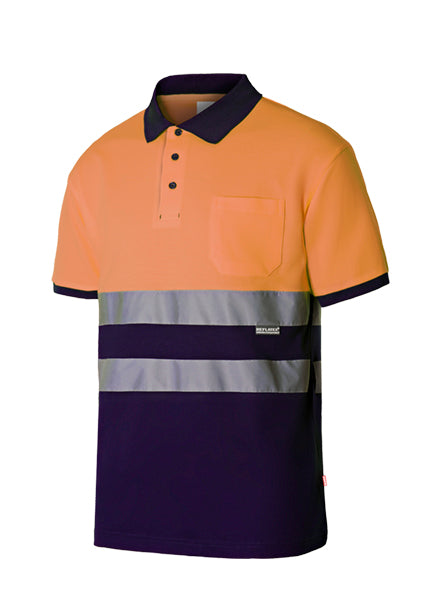 POLO COTON BICOLORE MC HV