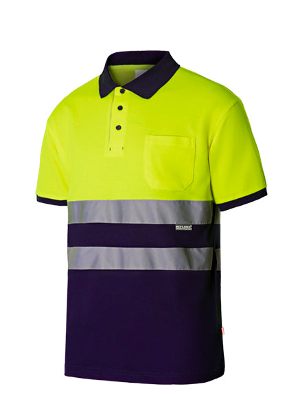 POLO COTON BICOLORE MC HV