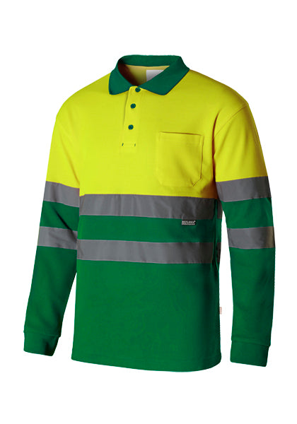 POLO COTON BICOLORE ML HV