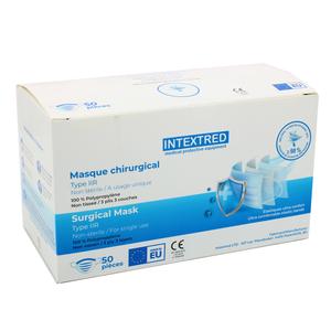 Type IIR Elastic Masks - Blue - Intextred - Box Of 50 Masks