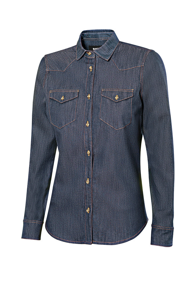 CHEMISE DENIM ML FEMME