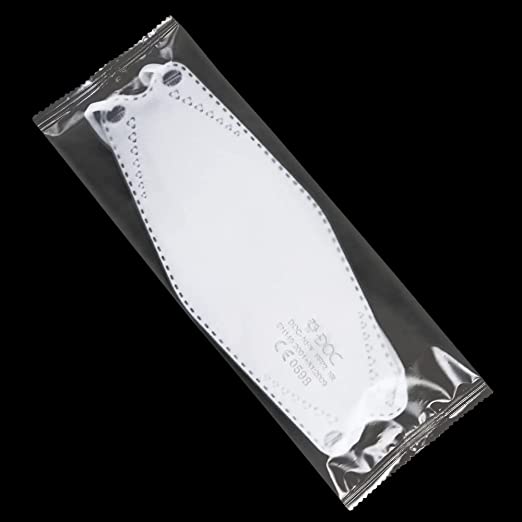 DOC-NFW - Masque FFP2 - Blanc - EN 149:2001 + A1:2009 - Certifié CE 0598- Boite de 20 pièces - Scellés Individuellement