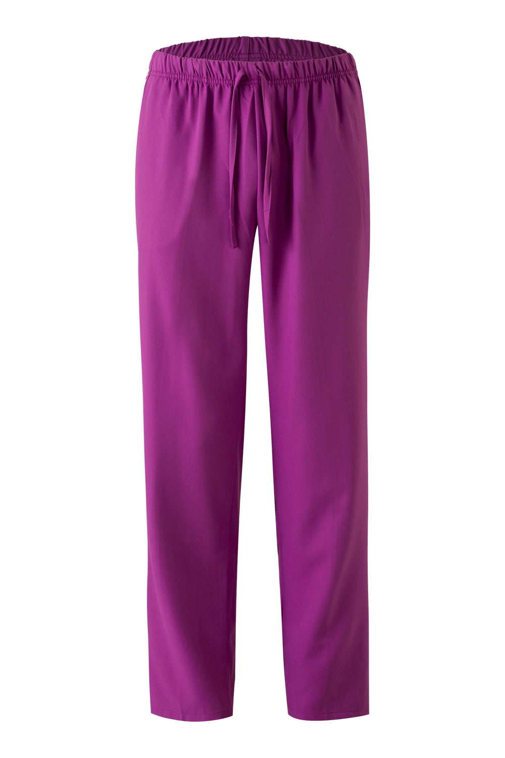 ELASTICATED MICROFIBER TROUSERS