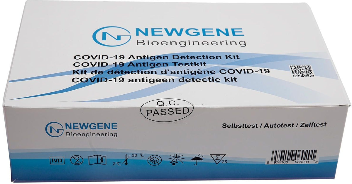 Autotest Antigénique Rapide Sars-cov-2 Covid-19 - NEWGENE - La Boîte De 25 - Individuel