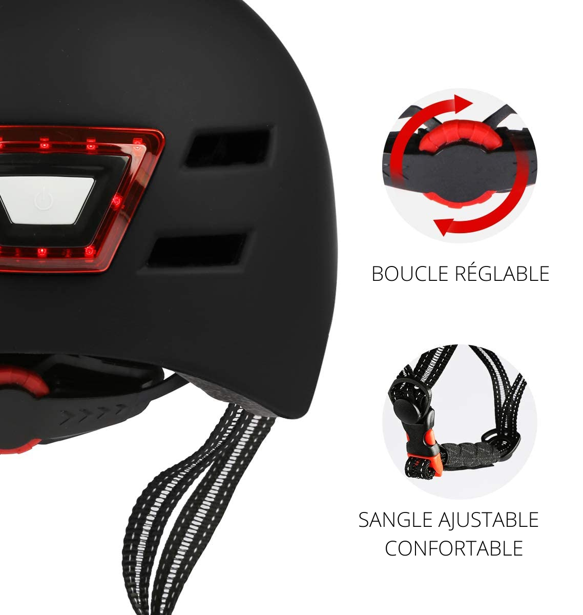 Bike Helmet with LED Light CE Certified