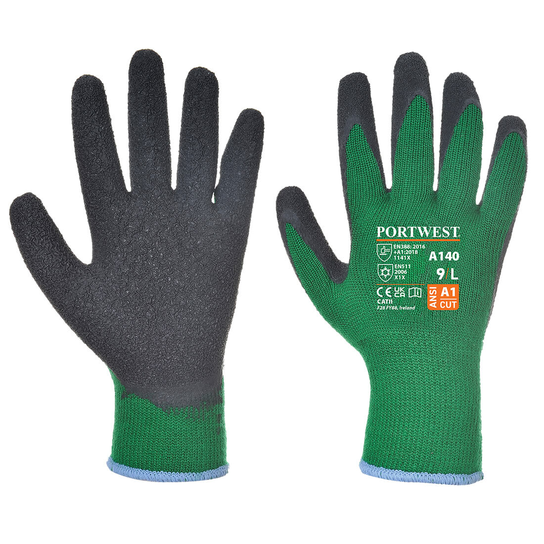 Latex coated thermal glove