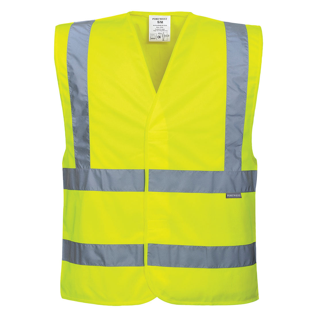 Gilet Hi-Vis Baudrier & Double Ceinture