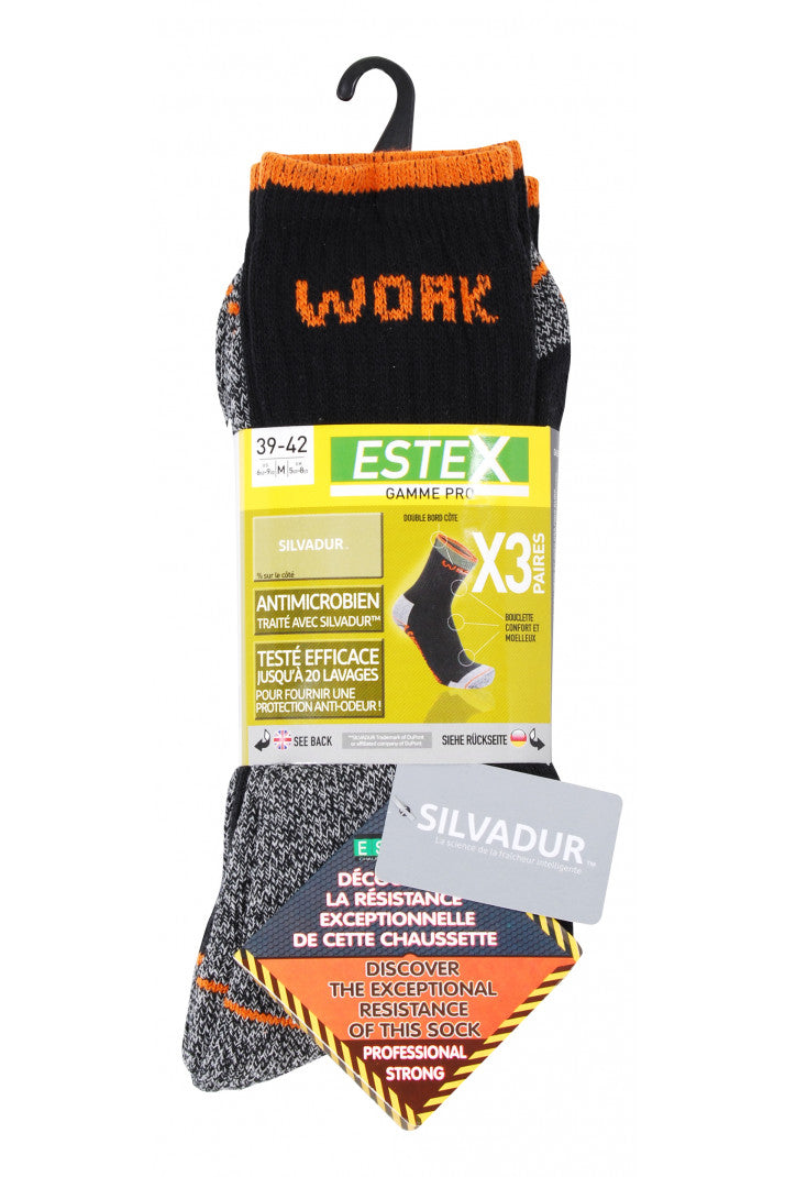 Lot de 3 paires de chaussettes SAFETY WORK