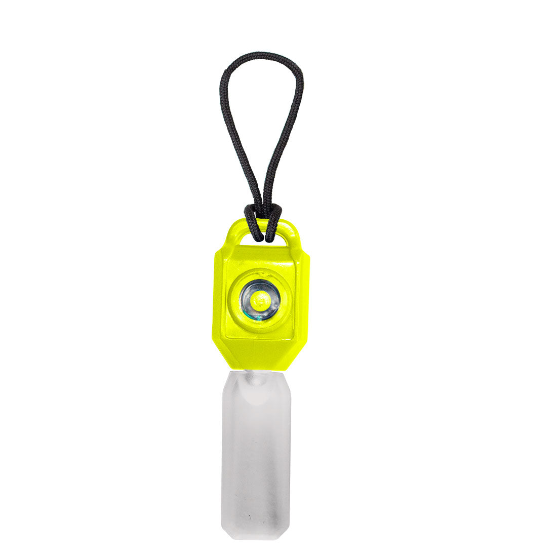 Slider for zipper equipped with LED