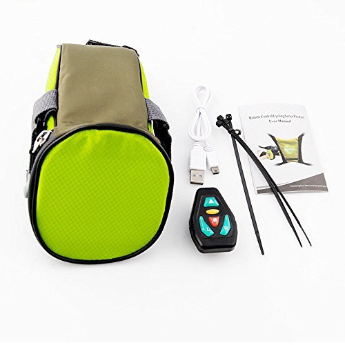Lightweight Reflective Bike Saddle Bag, USB Rechargeable, with LED Signal Light