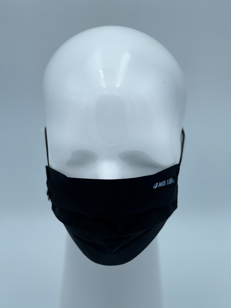 Fabric Mask "3 PLIS" Washable Reusable Black - Child Size - UNS1 - 50 Washes - Made in FRANCE