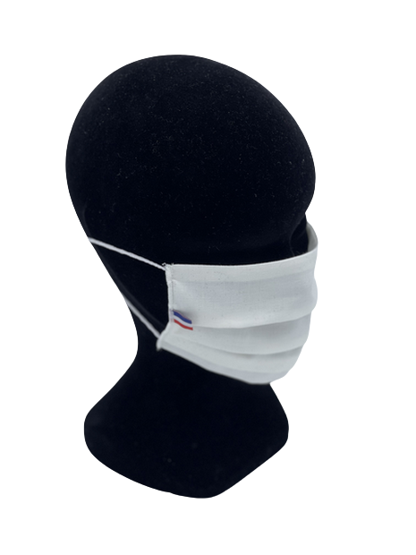Fabric Mask "3 PLIS" Washable Reusable Black - Adult Size - UNS1 - 50 Washes - Made in FRANCE