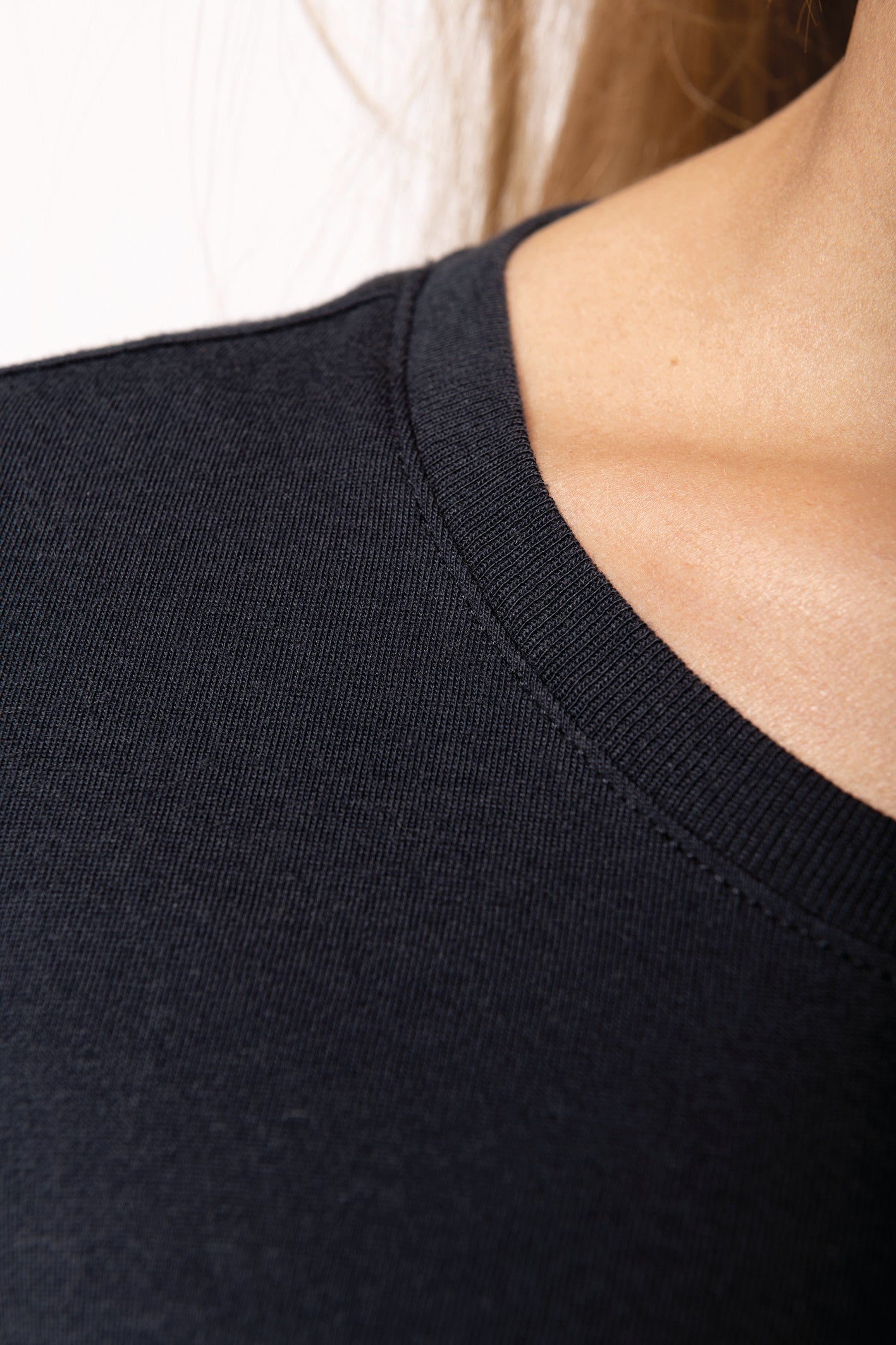 T-shirt marin col rond Bio femme