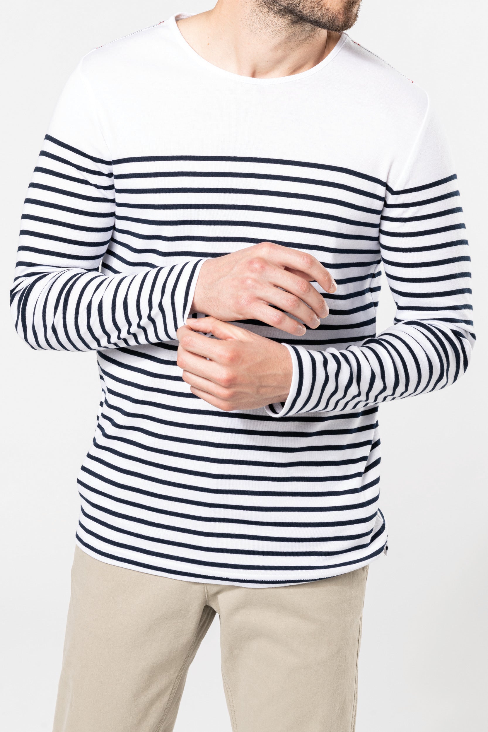 Men's long-sleeved sailor top