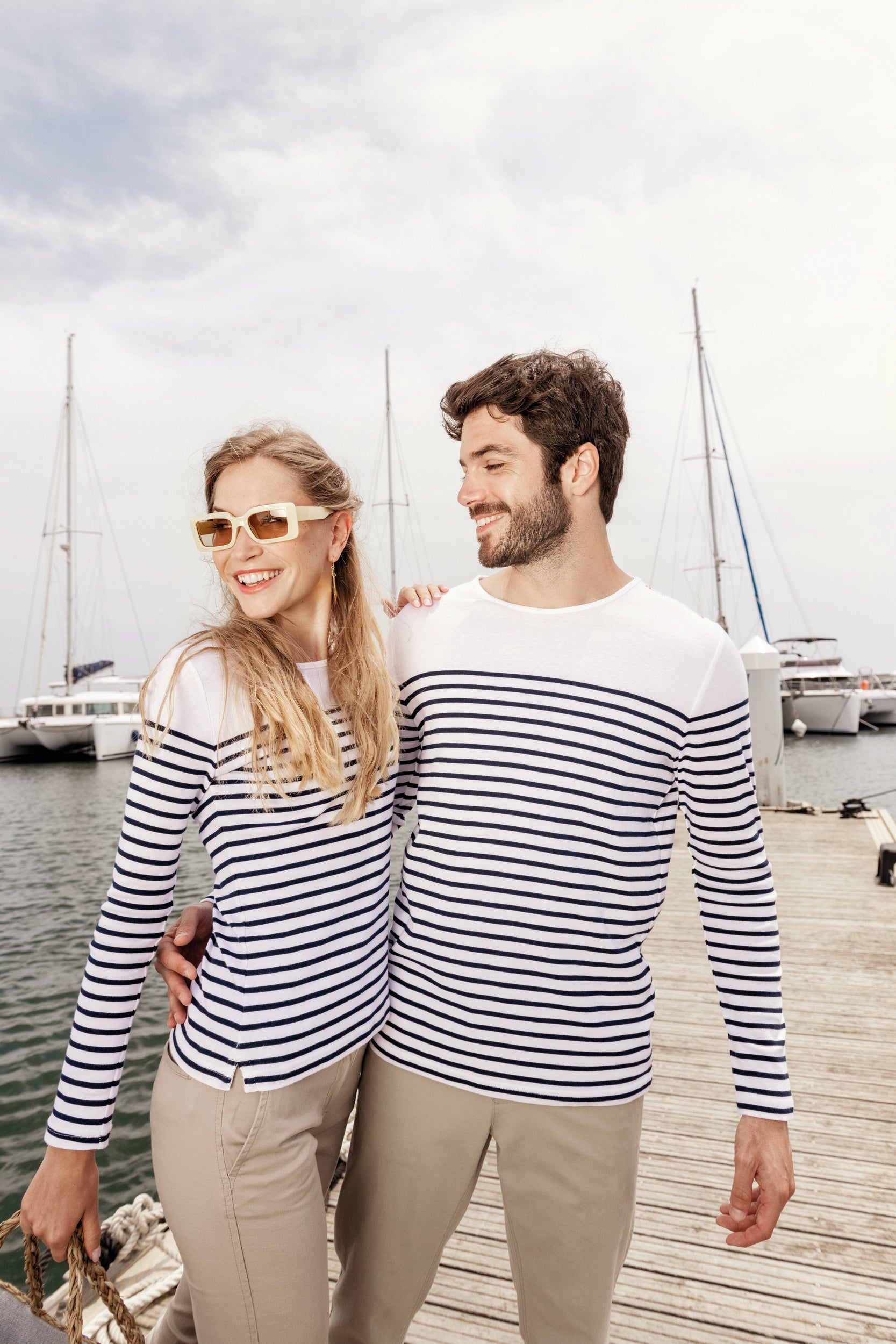 Men's long-sleeved sailor top