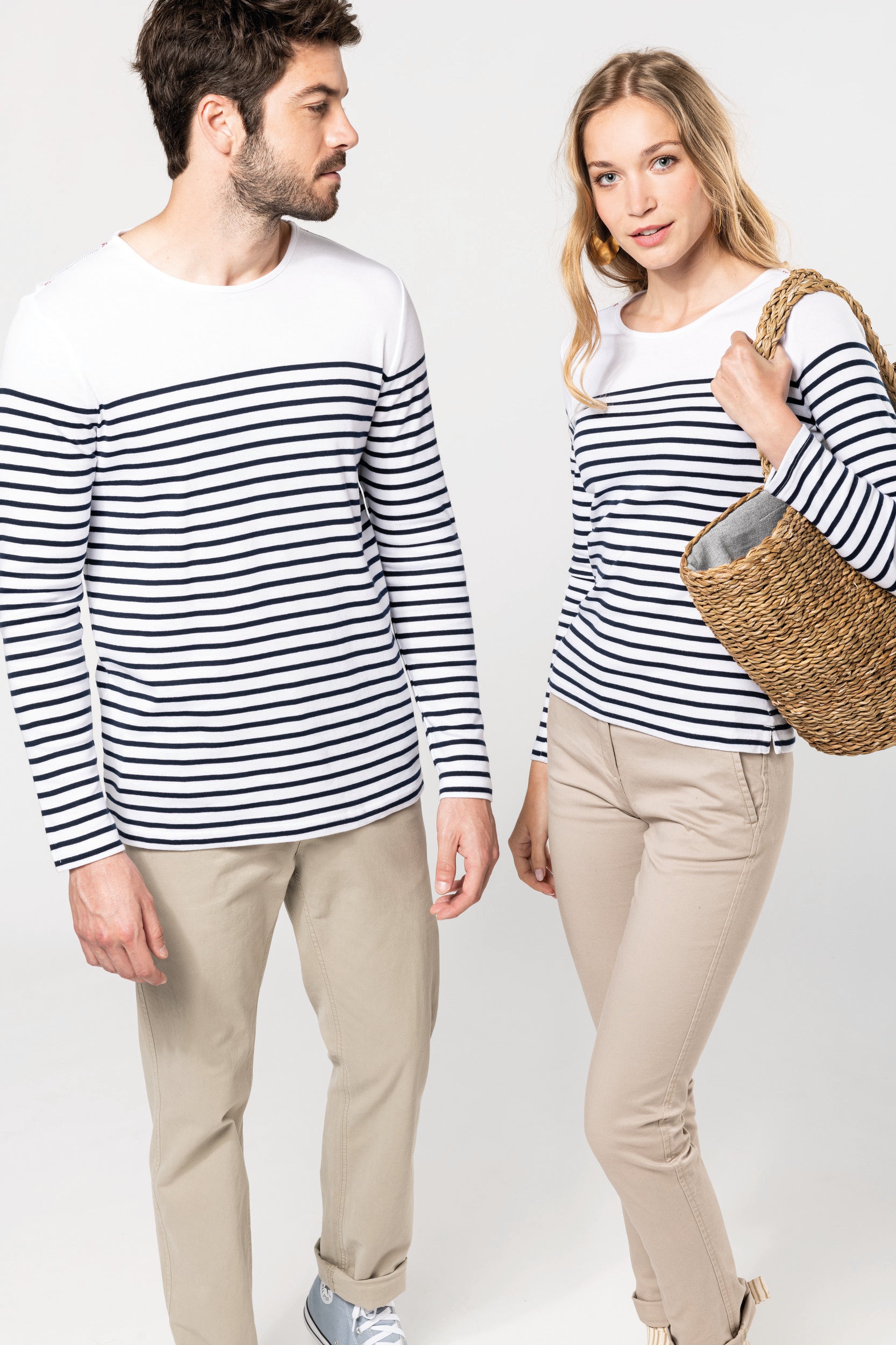 Men's long-sleeved sailor top