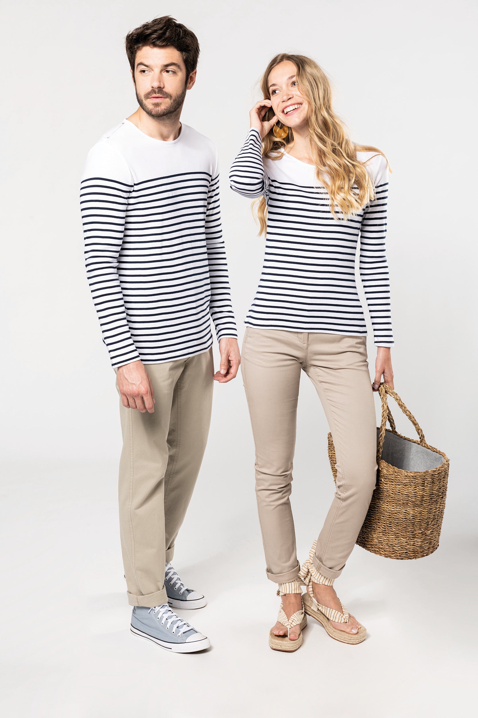 Men's long-sleeved sailor top