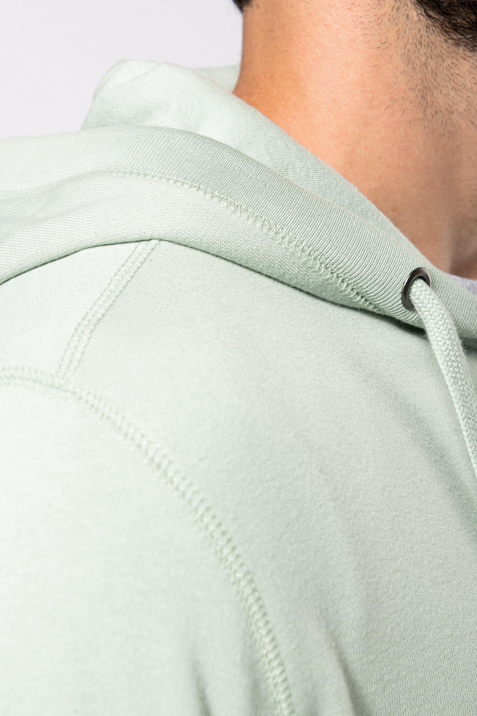 Uniseks ecologisch verantwoord French Terry sweatshirt met capuchon en rits