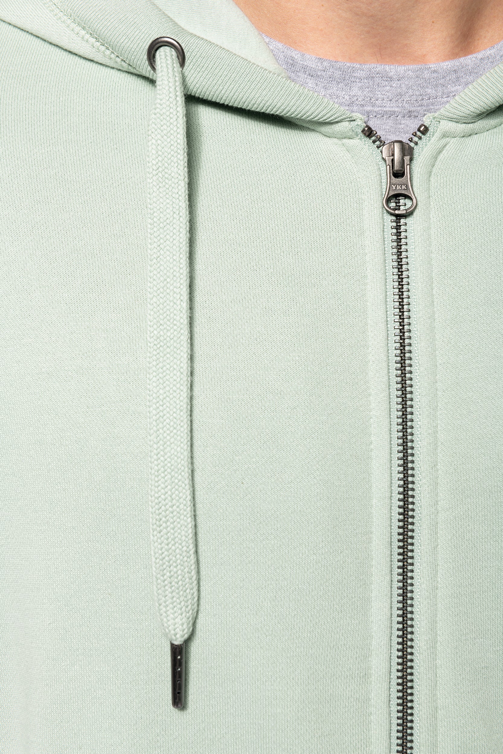 Uniseks ecologisch verantwoord French Terry sweatshirt met capuchon en rits