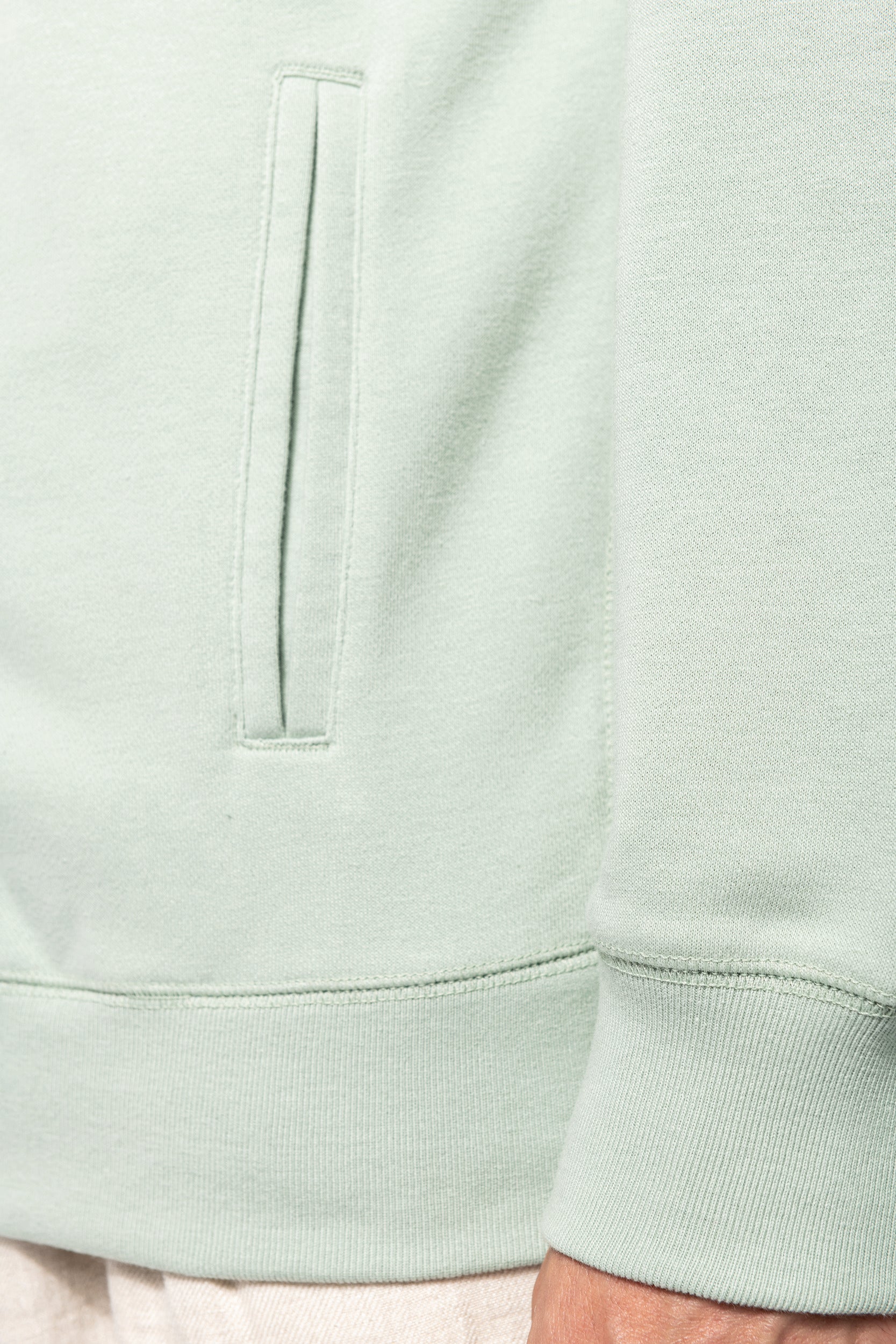Uniseks ecologisch verantwoord French Terry sweatshirt met capuchon en rits