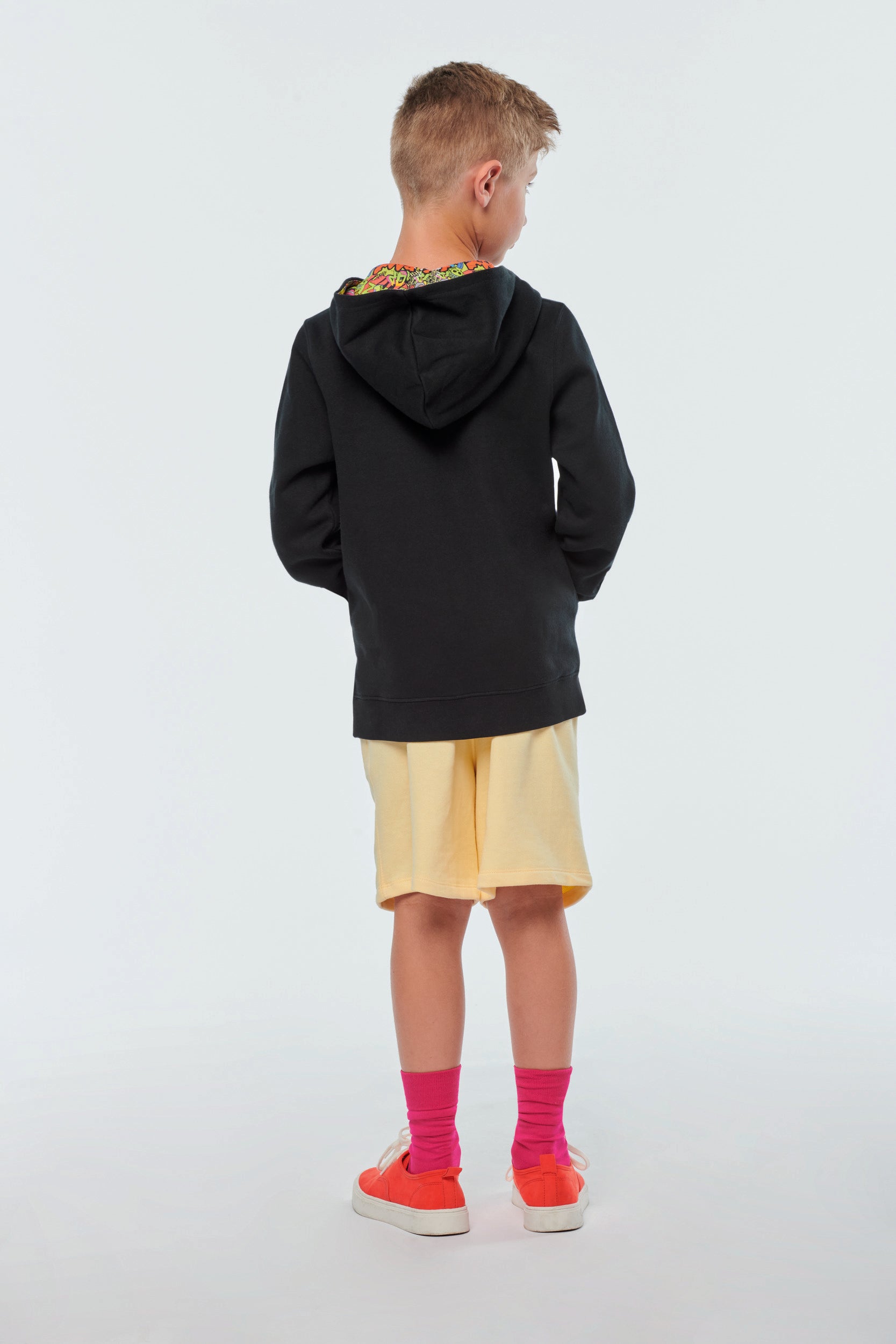 Uniseks sweatshirt met contrasterende capuchon voor kinderen