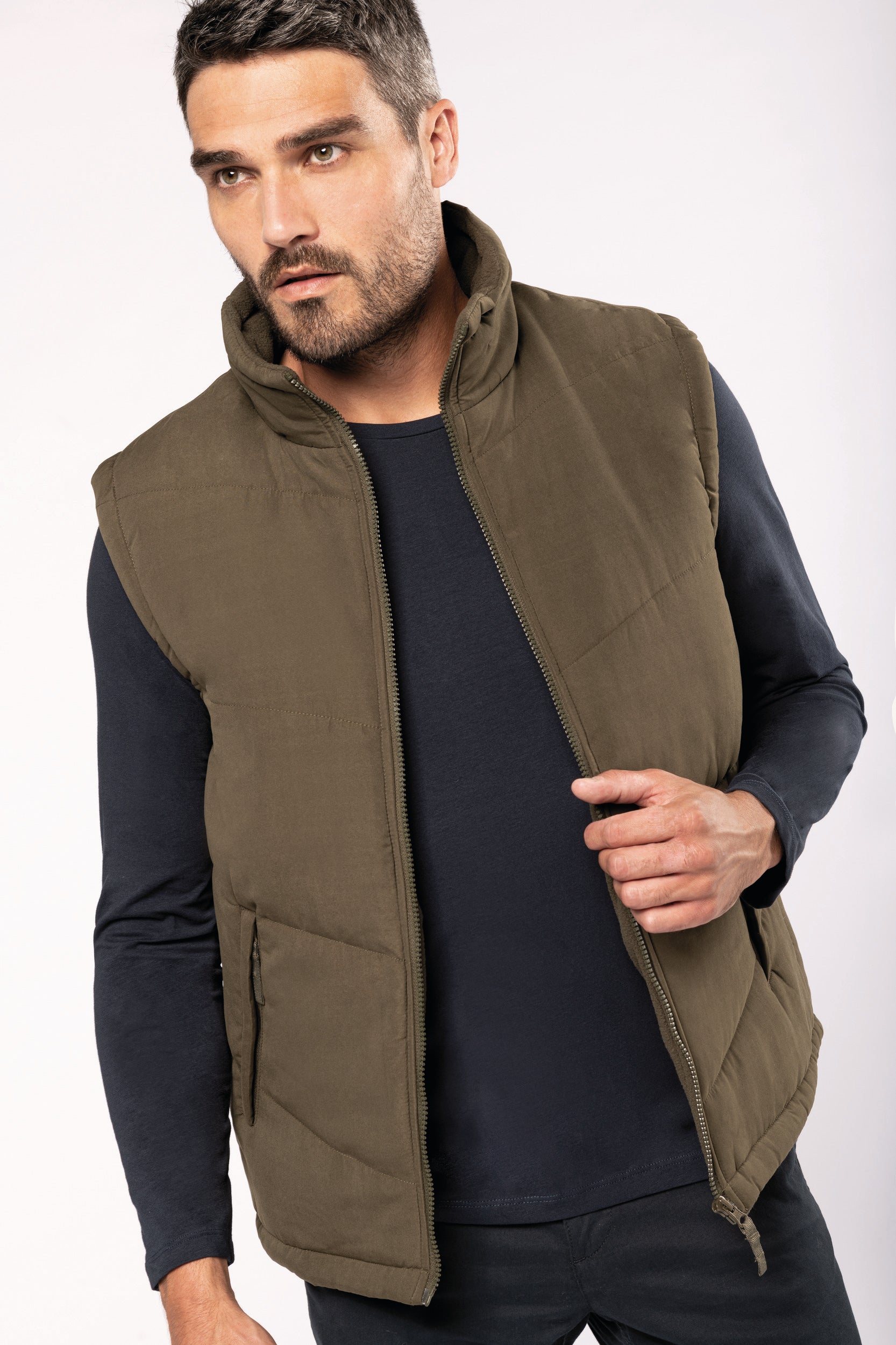Bodywarmer doublé polaire unisexe